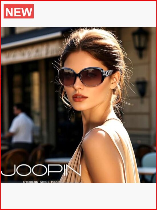 Large Rectangle UV Protection Polarized Sunglasses Rhinestone Butterfly